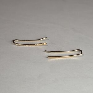 Hammered Gold-filled Ear Climbers